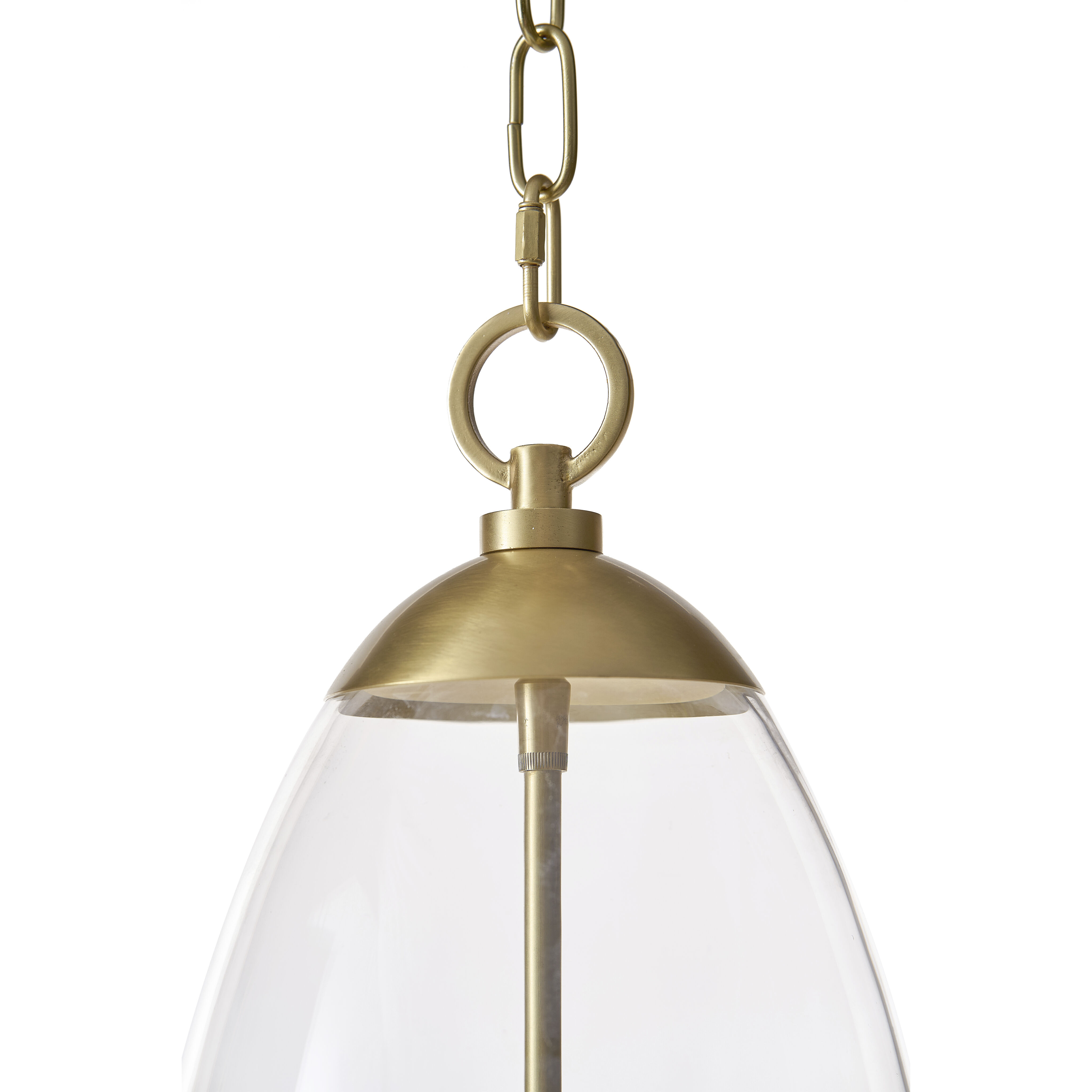 Maiden 3 Light 10.5 inch Natural Brass Pendant Ceiling Light